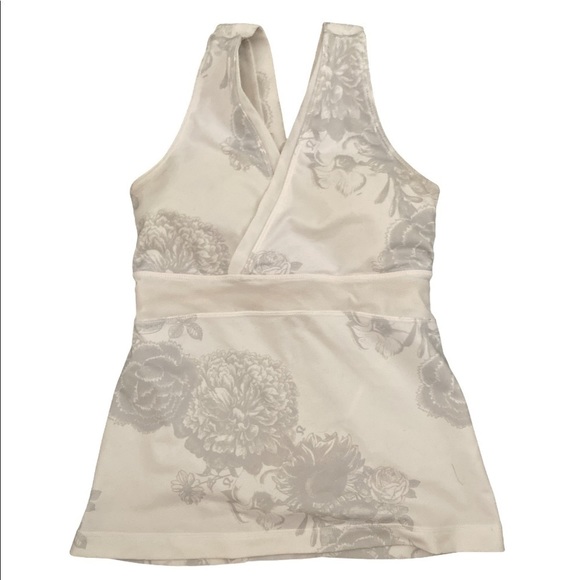 lululemon athletica Tops - Lululemon Deep V Tank Top Light Floral